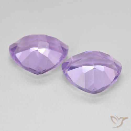 Amethyst Gemstones in 10 x 10 mm (calibrated) Size for Sale, Amethyst Stones in Pinkish Violet Color