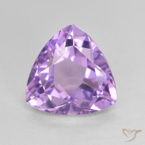 3.21ct Natural Pinkish Violet Amethyst, Trillion, VVS-VS