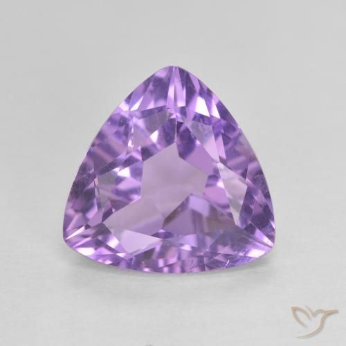 2.71 ct Trillion Cut Amethyst, 10 x 9.8 mm From Brazil, Photo A
