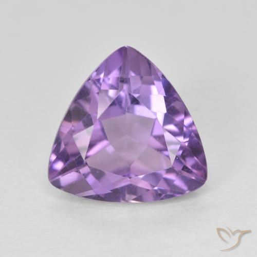 2.96ct Natural Pinkish Violet Amethyst, Trillion, VVS-VS