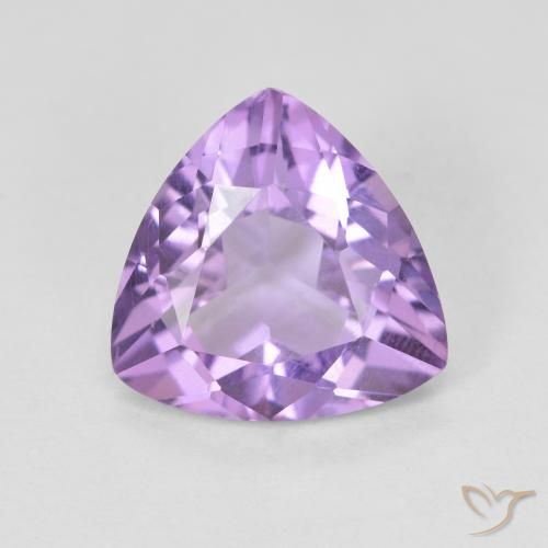 2.58ct Natural Medium Violet Amethyst, Trillion, VVS-VS