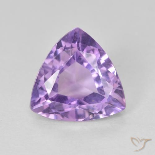 2.91ct Natural Pinkish Violet Amethyst, Trillion, VVS-VS