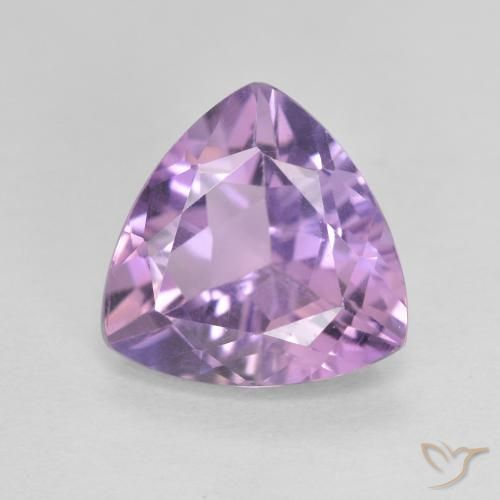 2.73ct Natural Medium Pink Violet Amethyst, Trillion, VVS-VS