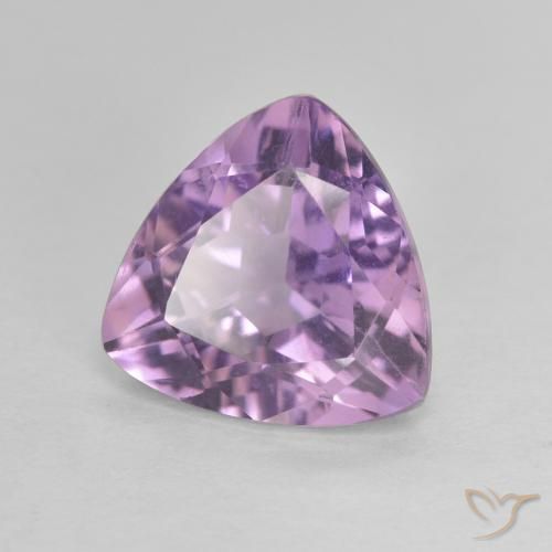 2.80 ct Violet Amethyst Stone, Natural Amethyst in Trillion Facet Shape for Sale