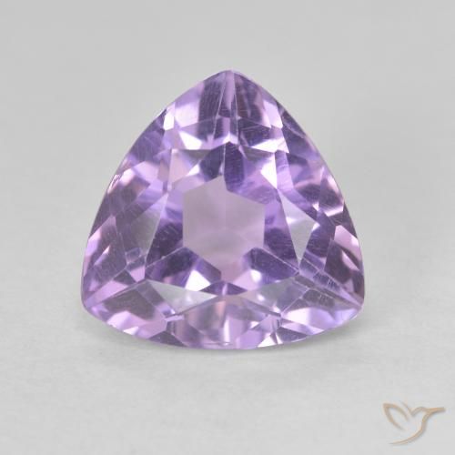 3.11ct Natural Medium Violet Pink Amethyst, Trillion, VVS-VS