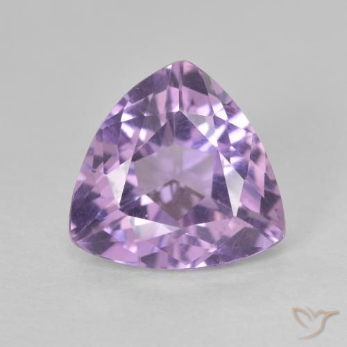 3.03ct Natural Medium Violet Amethyst, Trillion, VVS-VS