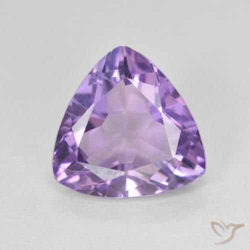 2.74 ct Trillion Cut Amethyst, 10 x 9.7 mm From Brazil, Photo A