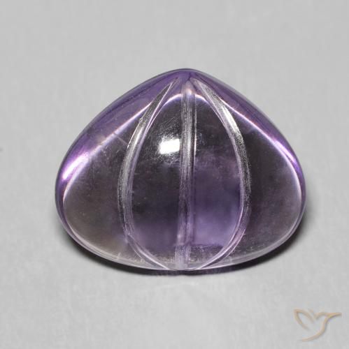 5.85ct Natural Purplish Violet Amethyst, Pear Shape, Transparent
