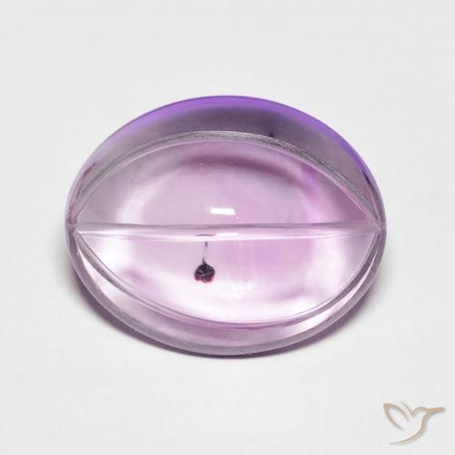 6.83ct Natural Light Violet Amethyst, Oval, Transparent