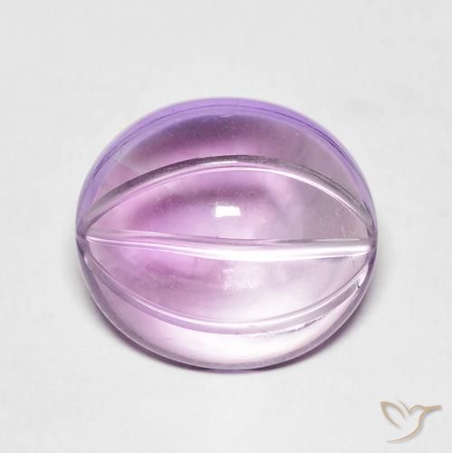 5.72ct Natural Pinkish Violet Amethyst, Oval, Transparent