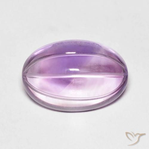 6.36ct Natural Sangria Violet Amethyst, Oval, Transparent