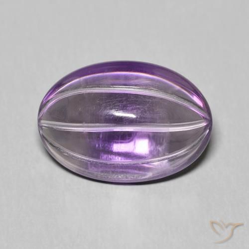 Améthyste Violet violacé Ovale 6,26 ct du Brésil, Dimension 15,2 x 10,6mm, Pierre gemme naturelle Non traité, pureté Transparent, 1 pièce d'améthyste carved oval, dureté de Mohs de 7 convient aux bijoux de tous les jours, pierre de sagesse, Mercredi Gemme, Photo A