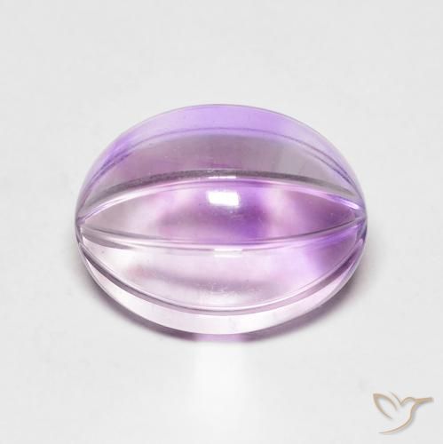 5.71ct Natural Iris Violet Amethyst, Oval, Transparent