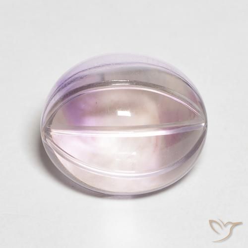5.44ct Natural Light Iris Violet Amethyst, Oval, Transparent