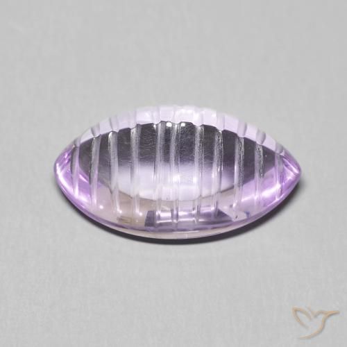 Amethyst Gemstone in 16.2 x 9.8 mm Size for Sale, Amethyst Stone in Iris Violet Color