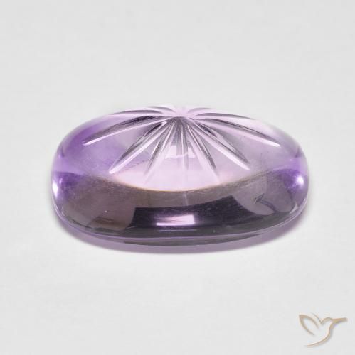 Amethyst Gemstone in 15.9 x 10.1 mm Size for Sale, Amethyst Stone in Medium Violet Color