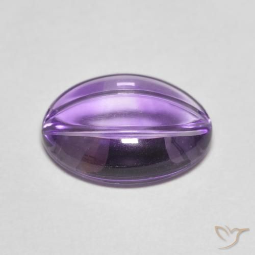 Amethyst Gemstone in 13.5 x 10.8 mm Size for Sale, Amethyst Stone in Deep Violet Color