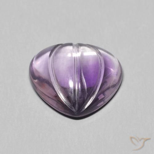 Amethyst Gemstone in 13.1 x 12 mm Size for Sale, Amethyst Stone in Medium Light Purplish-Violet Color