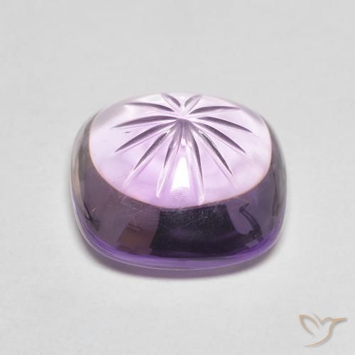 8.59 ct Carved Amethyst, 13.2 x 12.9 mm From Brazil, Photo A