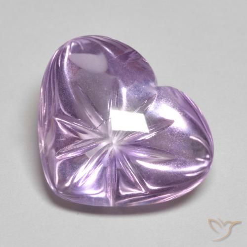 8.56ct Natural Iris Violet Amethyst, Heart, Transparent