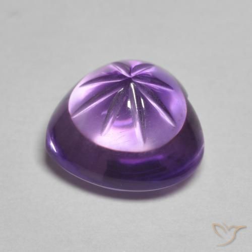 Amethyst Gemstone in 10 x 10 mm (calibrated) Size for Sale, Amethyst Stone in Deep Violet Hue Color