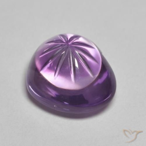 Amethyst Gemstone in 13 x 11 mm (calibrated) Size for Sale, Amethyst Stone in Pinkish Violet Color