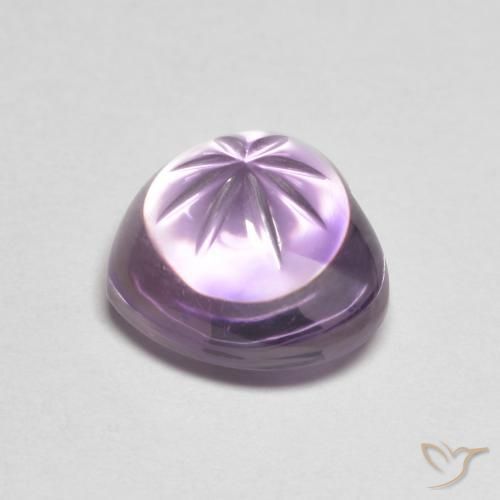 Amethyst Gemstone in 11.3 x 9.7 mm Size for Sale, Amethyst Stone in Deep Iris Violet Color