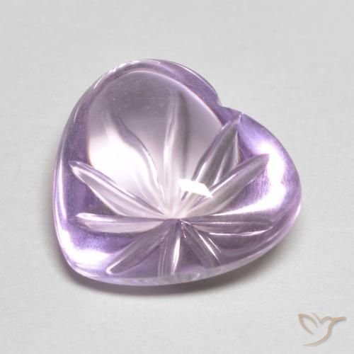 6.16ct Natural Iris Violet Amethyst, Heart, Transparent
