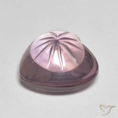 Amethyst Gemstone in 12.8 x 11.8 mm Size for Sale, Amethyst Stone in Pinkish Violet Color