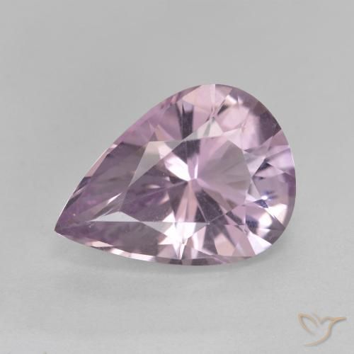 3.44ct Natural Medium Violet Amethyst, Pear Shape, VVS