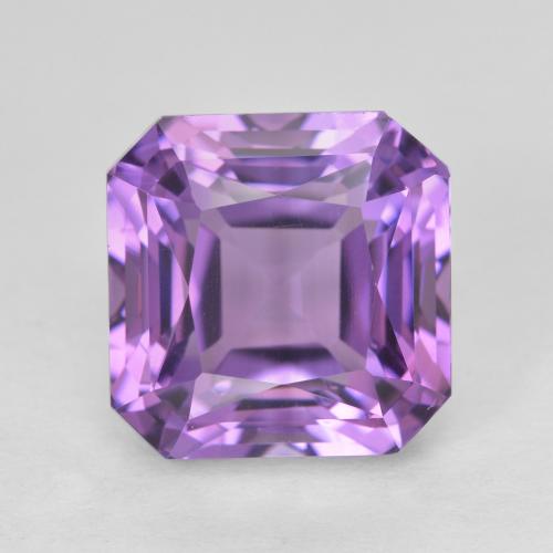 Loose 5.98 ct Octagon / Emerald Cut Violet Amethyst Gemstone for Sale