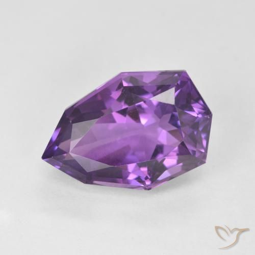 Améthyste Violet Fantaisie 14,1x9,6 mm du Brésil, poids de 5,2 ct, pierre gemme naturelle Non traité de pureté vvs, 1 pièce d'améthyste fancy cut, couleur : Violet, dureté de Mohs de 7 convient aux bijoux de tous les jours, pierre de sagesse, Débloque le chakra de la couronne, Photo A