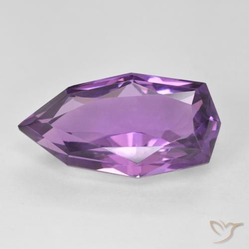 9.34 ct Odd Shaped Amethyst, 19.6 x 10.3 mm From Brazil, Photo A