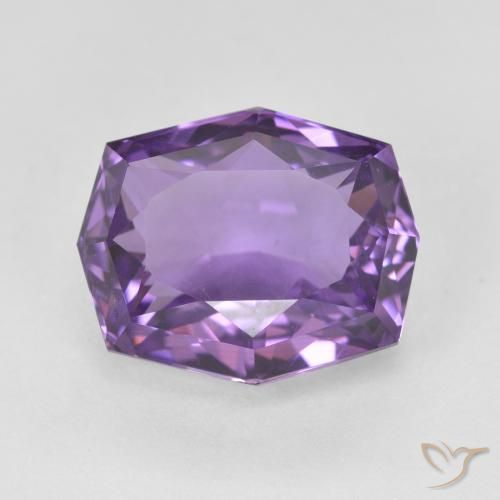 Améthyste Octogone / coupe Émeraude en damier des États-Unis 6,92 ct, dimension 13 x 10,7mm, pureté vvs, pierre gemme naturelle Non traité, 1 pièce d'améthyste de couleur Violet moyen, dureté Mohs de 7 convient aux bijoux de tous les jours, pierre de sagesse, Mercredi Gemme, Photo A