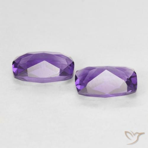 Amethyst Gemstones in 7 x 5 mm (calibrated) Size for Sale, Amethyst Stones in Deep Violet Color