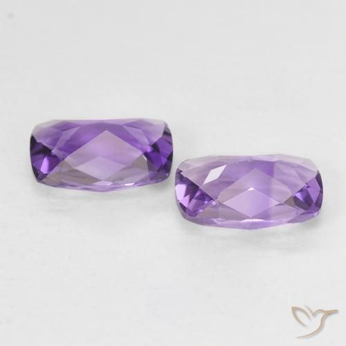 Amethyst Gemstones in 7 x 5 mm (calibrated) Size for Sale, Amethyst Stones in Medium Violet Color