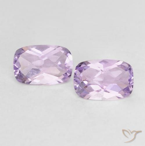 0.97 ct Cushion Checkerboard Amethyst, 6.1 x 4.1 mm From Brazil, Photo A