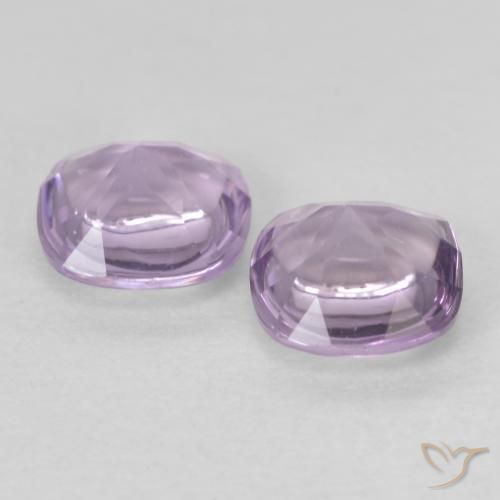 Amethyst Gemstones in 5 x 5 mm (calibrated) Size for Sale, Amethyst Stones in Light Reddish Violet Color