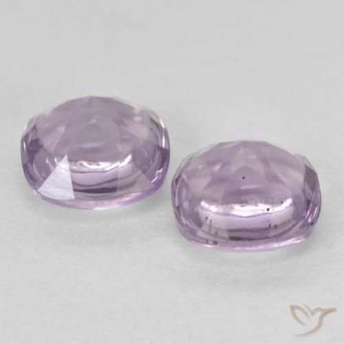 Amethyst Gemstones in 5 x 5 mm (calibrated) Size for Sale, Amethyst Stones in Light Reddish Violet Color