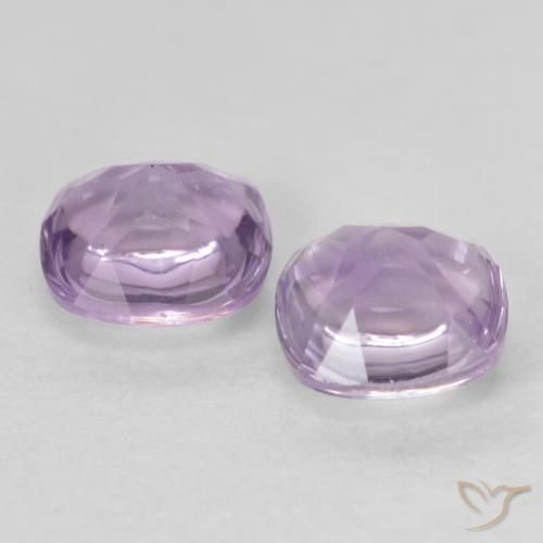 Amethyst Gemstones in 5 x 5 mm (calibrated) Size for Sale, Amethyst Stones in Light Reddish Violet Color