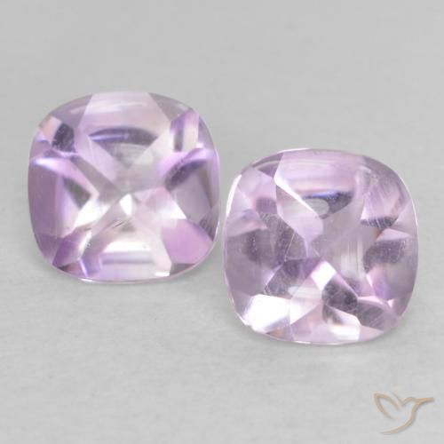1.04ctw Natural Light Violet Amethyst, Cushion, Transparent
