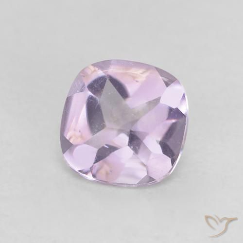 0.52 ct Violet Amethyst Stone, Natural Amethyst in Cushion Buff-Top Shape for Sale