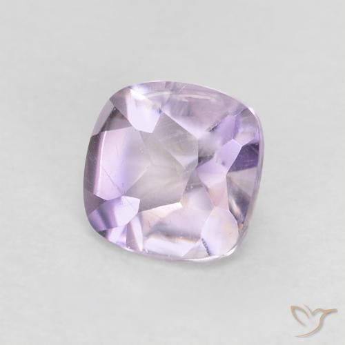 0.51 ct Violet Amethyst Stone, Natural Amethyst in Cushion Buff-Top Shape for Sale