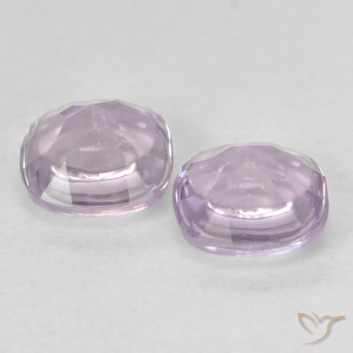 Amethyst Gemstones in 5 x 5 mm (calibrated) Size for Sale, Amethyst Stones in Purplish-pink White Color