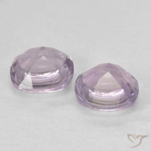 Amethyst Gemstones in 5 x 5 mm (calibrated) Size for Sale, Amethyst Stones in Purplish-pink White Color