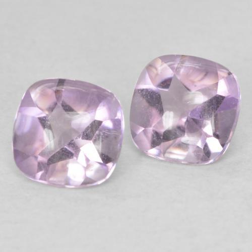 1.08 ctw Purple Amethyst Stones, Natural Amethyst in Cushion Buff-Top Shape for Sale