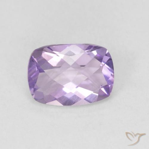 0.85ct Natural Medium Violet Amethyst, Cushion, VVS