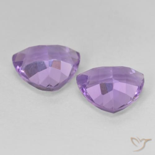 Amethyst Gemstones in 10 x 10 mm (calibrated) Size for Sale, Amethyst Stones in Light Violet Color
