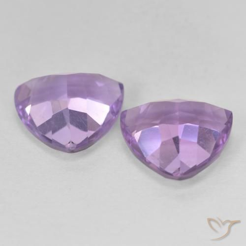 Amethyst Gemstones in 10 x 10 mm (calibrated) Size for Sale, Amethyst Stones in Medium Pink Violet Color
