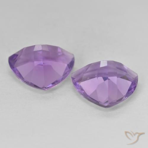 Amethyst Gemstones in 10 x 10 mm (calibrated) Size for Sale, Amethyst Stones in Medium Pink Violet Color